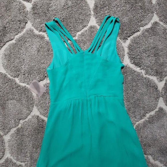 NWT Forever 21 Green Strap Sleeveless Mini Dress - Picture 6 of 10